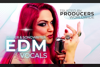 be your powerful and emotional female edm vocalist