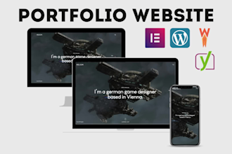 design an agency or personal portfolio wordpress website
