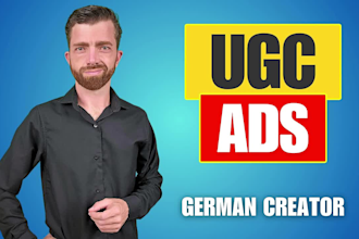 be your male german ugc creator for tiktok and facebook ads