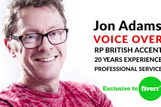 record a deep, smooth british english male voiceover