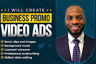 create business promo video ads for you