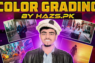 do professional video color grading and color correction