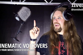 do cinematic voiceovers for you