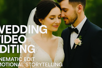 edit your wedding video into a cinematic love story film