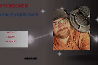 produce an american male voice over