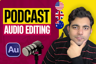 do podcast audio editing, cleaning, mixing, and mastering professionally