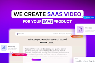 create saas explainer video or product demo video