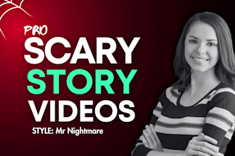 create viral mr nightmare style 4k scary story videos, horror stories