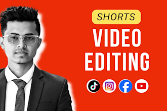 create youtube shorts channel with 100 videos or instagram reels video editing