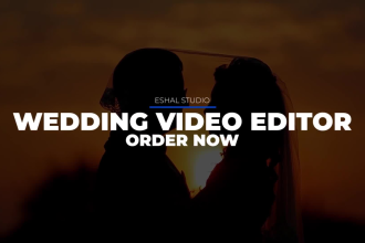 do professional cinematic wedding video editing