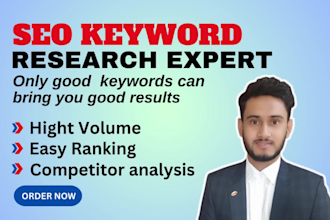 do advanced SEO keyword research and competitor analysis
