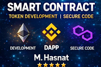 be your blockchain developer, web3 dapp, smart contract and crypto token