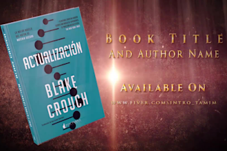 create unique book trailer, teaser, promo cinematic video