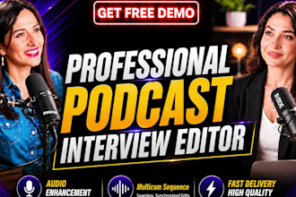 do podcast video editing, multicam podcast editing, interview for youtube
