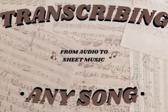 do a transcription from audio to sheet music on musescore