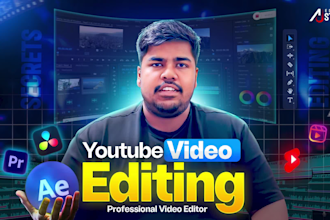do professional video edit youtube video editing with motion graphics