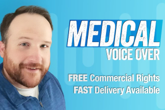 record an american male voice over for medical narration