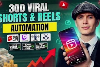 produce viral content for youtube, instagram reels,twitch clips and shorts