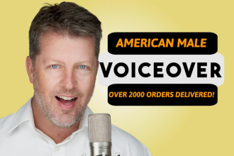 record your warm deep natural american male voice over