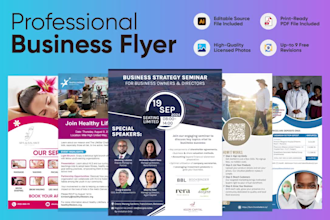 design professional business flyer, stunning marketing flyer design