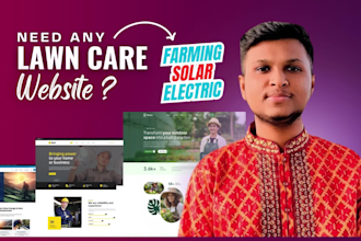 do lawn care, landscaping, gardening, solar, electrician contractor website