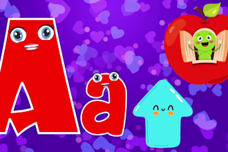make fun and educational abc, phonics songs for children