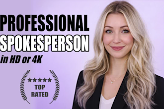 be your natural video spokesperson in HD or 4k