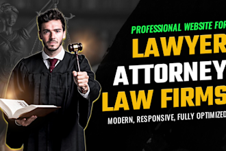 build an attractive law firm, lawyer, legal, attorney wordpress website