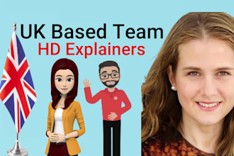 create animated marketing video or 2d animated explainer video for sales