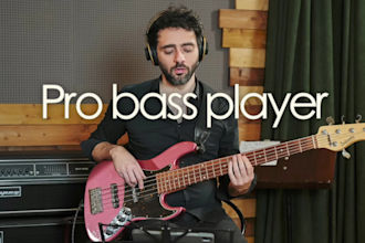 be your professional studio bass player