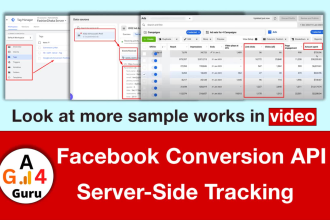 setup facebook conversion API, server side tracking