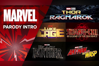 make a custom marvel movie logo intro