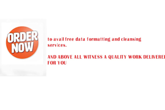 do web scraping, data mining and data cleansing