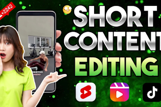 edit tiktok videos, instagram reels and youtube shorts