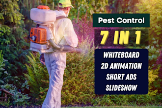 create engaging whiteboard promo video for pest control ads