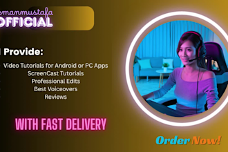 record high quality screencast videos for tutorials or demos