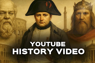 be your history video editor for youtube success