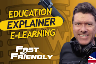 provide a quality british voiceover for explainer, e learning videos