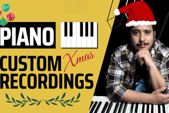 create magical christmas piano arrangements for your project