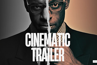 create an epic cinematic book trailers and thriller promo video