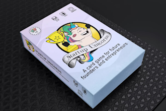 design a professional playing card box for your game