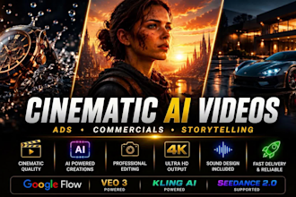 create cinematic ai video and ai animation with advanced editing