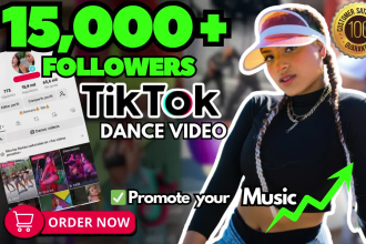 create a tik tok dance video to promote your song