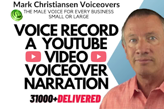 voice record a youtube video voice over narration
