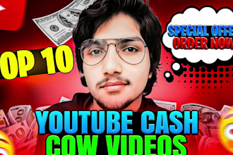 edit professional cash cow youtube video with in 24 hours