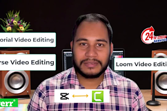 make tutorial video editing or course video editing