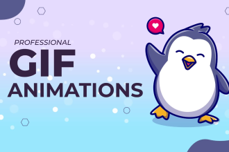 do gif animation of your logo and banners