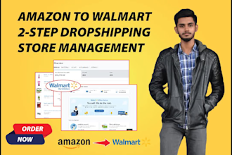 setup, manage your amazon to walmart dropshipping store safely
