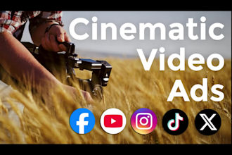 create a cinematic commercial video ad to promote your business on social media