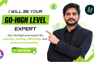 be your gohighlevel expert for go high level website and sales funnel automation